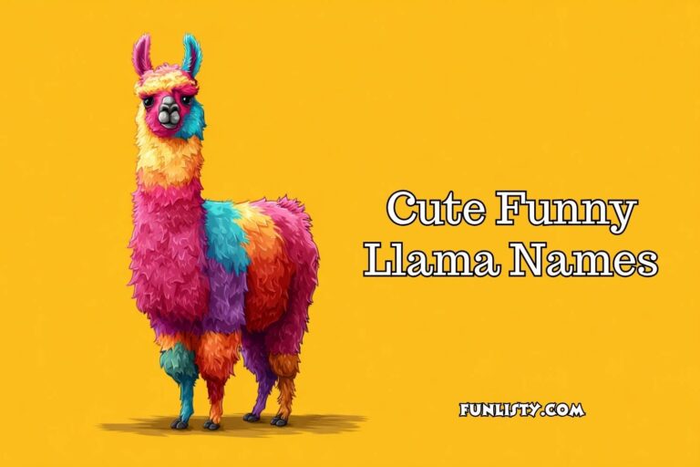 cute funny llama names