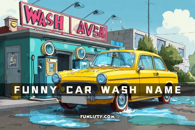 funny car wash name