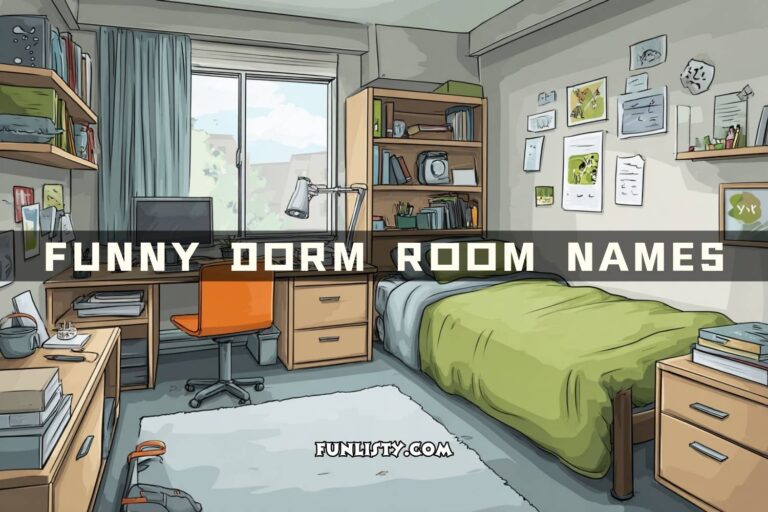 funny dorm room names