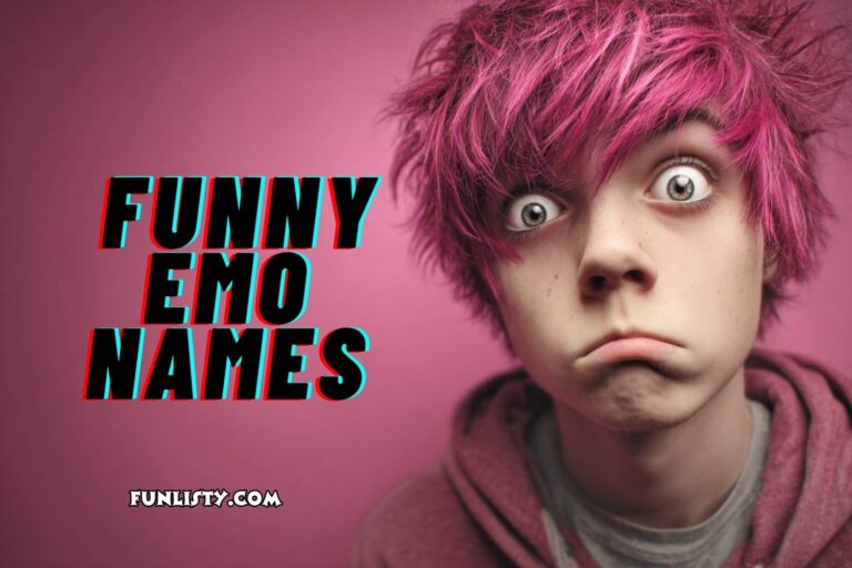 funny emo names