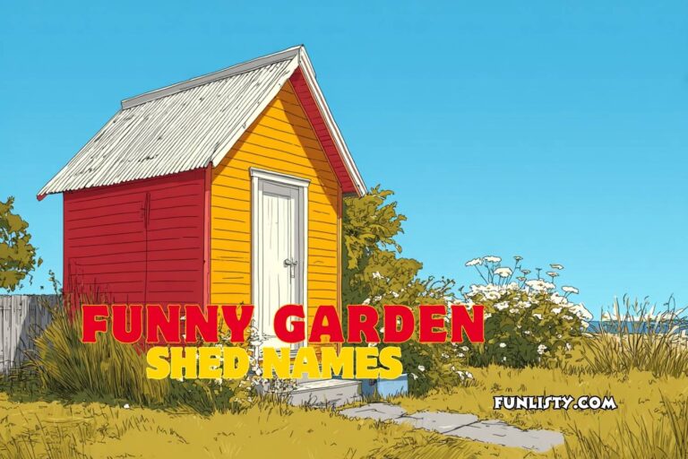 funny garden shed names