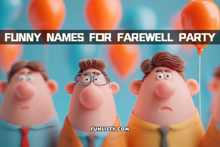 funny names for farewell party