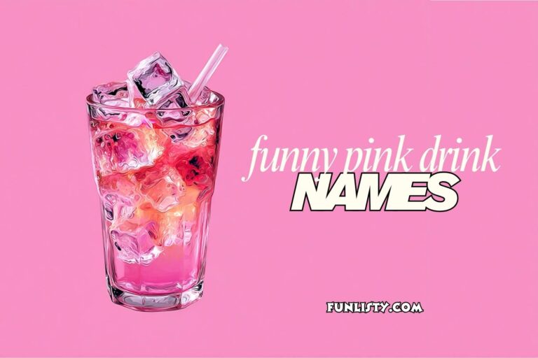 funny pink drink names