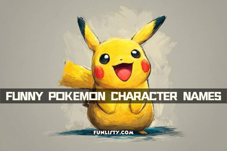 funny pokemon character names
