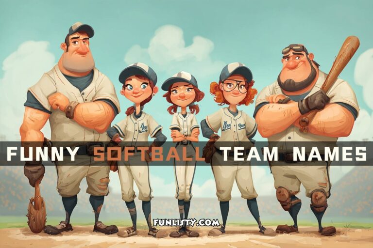 funny softball team names