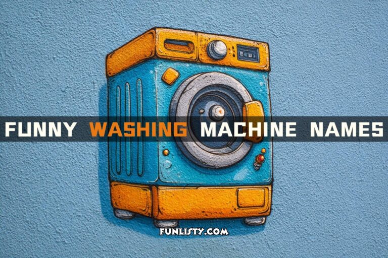 funny washing machine names