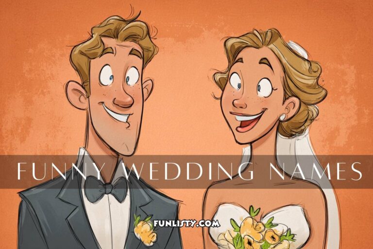 funny wedding names