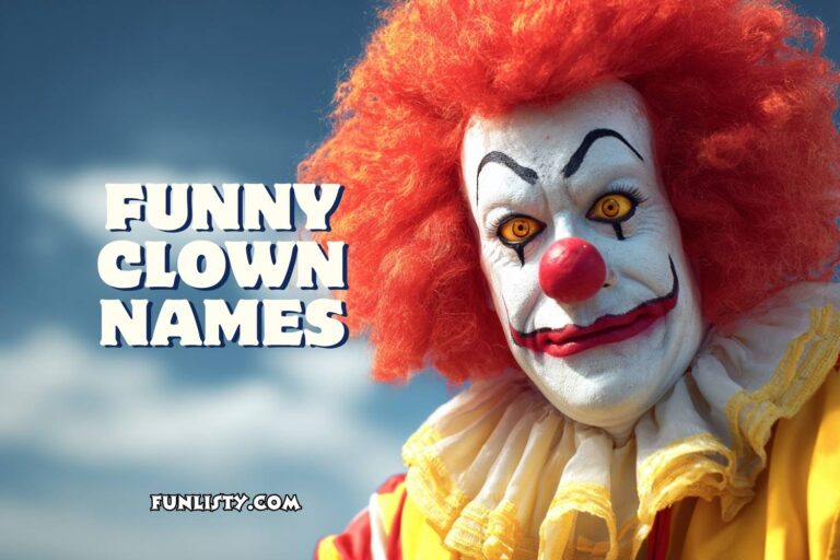 funny clown names